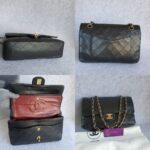 Chanel Vintage Medium Double Flap Black Lambskin with Gold Hardware #TTUE-1 - Image 2