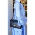 Chanel Vintage Medium Double Flap Black Lambskin with Gold Hardware #TTUE-1 - Image 46