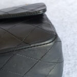 Chanel Vintage Medium Double Flap Black Lambskin with Gold Hardware #TTUE-1 - Image 16