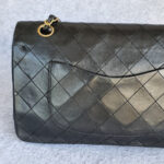Chanel Vintage Medium Double Flap Black Lambskin with Gold Hardware #TTUE-1 - Image 5