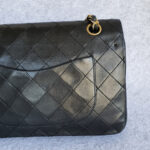 Chanel Vintage Medium Double Flap Black Lambskin with Gold Hardware #TTUE-1 - Image 6