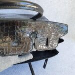 Hermes Birkin 35 Black Shiny Porosus with Palladium Plated Hardware #TTLR-15 - Image 31