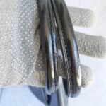 Hermes Birkin 35 Black Shiny Porosus with Palladium Plated Hardware #TTLR-15 - Image 26