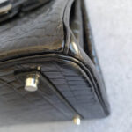 Hermes Birkin 35 Black Shiny Porosus with Palladium Plated Hardware #TTLR-15 - Image 18