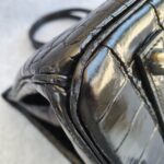 Hermes Birkin 35 Black Shiny Porosus with Palladium Plated Hardware #TTLR-15 - Image 19