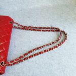 Chanel Jumbo Double Flap Red Grained Calfskin with Silver Hardware #TOKO-1 - Image 18