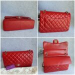 Chanel Jumbo Double Flap Red Grained Calfskin with Silver Hardware #TOKO-1 - Image 2