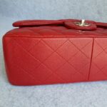 Chanel Jumbo Double Flap Red Grained Calfskin with Silver Hardware #TOKO-1 - Image 11