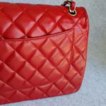 Chanel Jumbo Double Flap Red Grained Calfskin with Silver Hardware #TOKO-1 - Image 6