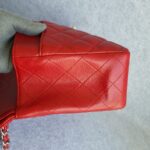 Chanel Jumbo Double Flap Red Grained Calfskin with Silver Hardware #TOKO-1 - Image 10