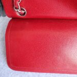 Chanel Jumbo Double Flap Red Grained Calfskin with Silver Hardware #TOKO-1 - Image 21
