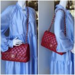 Chanel Jumbo Double Flap Red Grained Calfskin with Silver Hardware #TOKO-1 - Image 47