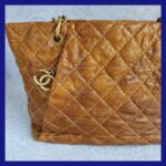 Chanel Shoulder Bag Brown Grained Calfskin with Rustic gold Hardware #TTRO-4 - Image 3