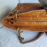 Chanel Shoulder Bag Brown Grained Calfskin with Rustic gold Hardware #TTRO-4 - Image 10