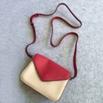 Christian Dior Sling Bag 2-Tones Pink Calf Leather with Silver Hardware #TOCO-4