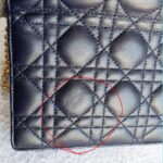 Dior Addict WOC Wallet On Chain/Clutch Blue Lambskin with Rustic Gold Hardware #TOEO-5 - Image 5