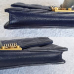 Dior Addict WOC Wallet On Chain/Clutch Blue Lambskin with Rustic Gold Hardware #TOEO-5 - Image 15