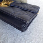 Dior Addict WOC Wallet On Chain/Clutch Blue Lambskin with Rustic Gold Hardware #TOEO-5 - Image 19