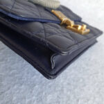 Dior Addict WOC Wallet On Chain/Clutch Blue Lambskin with Rustic Gold Hardware #TOEO-5 - Image 18