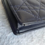 Dior Addict WOC Wallet On Chain/Clutch Blue Lambskin with Rustic Gold Hardware #TOEO-5 - Image 17