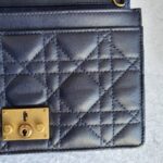 Dior Addict WOC Wallet On Chain/Clutch Blue Lambskin with Rustic Gold Hardware #TOEO-5 - Image 10