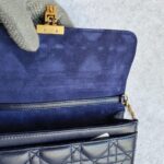 Dior Addict WOC Wallet On Chain/Clutch Blue Lambskin with Rustic Gold Hardware #TOEO-5 - Image 8