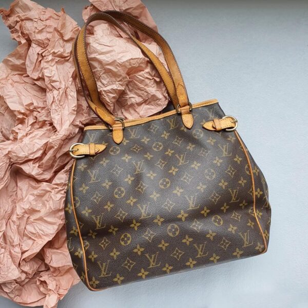 LV Batignolles Vertical M51153 Monogram Canvas with Leather and Gold Hardware #TOCS-2