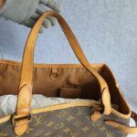 LV Batignolles Vertical M51153 Monogram Canvas with Leather and Gold Hardware #TOCS-2 - Image 16