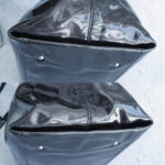 Salvatore Ferragamo Shoulder Bag Black Patent Leather with Silver Hardware #TTYR-3 - Image 18