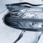 Salvatore Ferragamo Shoulder Bag Black Patent Leather with Silver Hardware #TTYR-3 - Image 10