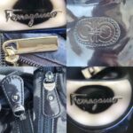 Salvatore Ferragamo Shoulder Bag Black Patent Leather with Silver Hardware #TTYR-3 - Image 25