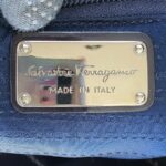 Salvatore Ferragamo Shoulder Bag Black Patent Leather with Silver Hardware #TTYR-3 - Image 23