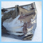 Salvatore Ferragamo Shoulder Bag Black Patent Leather with Silver Hardware #TTYR-3 - Image 4