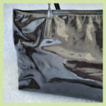Salvatore Ferragamo Shoulder Bag Black Patent Leather with Silver Hardware #TTYR-3 - Image 5