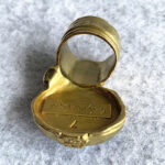 YSL Size 7 Arsty Ring Blue Lapis Stone with Gold Plated Hardware #KYYT-15 - Image 9