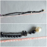 Chanel Belt/Necklace Black / White Faux Pearl With Beads And Black Hardware #YLLR-4 - Image 6
