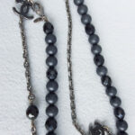 Chanel Belt/Necklace Black / White Faux Pearl With Beads And Black Hardware #YLLR-4 - Image 5