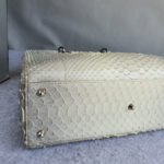 Dior Lady Dior Large Off White/Grey Snake Skin with Silver Hardware #TOOK-7 - Image 11