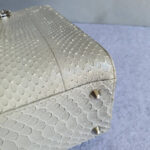 Dior Lady Dior Large Off White/Grey Snake Skin with Silver Hardware #TOOK-7 - Image 14