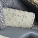 Dior Lady Dior Large Off White/Grey Snake Skin with Silver Hardware #TOOK-7 - Image 20