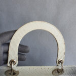 Dior Lady Dior Large Off White/Grey Snake Skin with Silver Hardware #TOOK-7 - Image 24