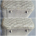 Dior Lady Dior Large Off White/Grey Snake Skin with Silver Hardware #TOOK-7 - Image 17