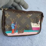 LV Mini Pochette Accessoires Monogram Canvas with Leather and Gold Hardware #TOST-3 - Image 3