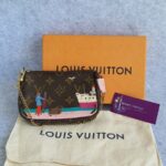 LV Mini Pochette Accessoires Monogram Canvas with Leather and Gold Hardware #TOST-3 - Image 2