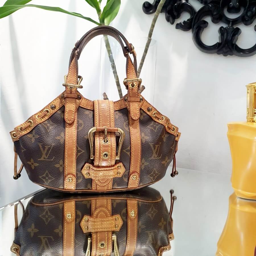 LV Mini Theda Monogram Canvas with Leather and Gold Hardware #TOTK-2