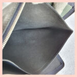 Salvatore Ferragamo Clutch Black/Dark Grey Leather with Silver Hardware #TOSU-4 - Image 13