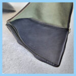 Salvatore Ferragamo Clutch Black/Dark Grey Leather with Silver Hardware #TOSU-4 - Image 14