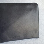 Salvatore Ferragamo Clutch Black/Dark Grey Leather with Silver Hardware #TOSU-4 - Image 4