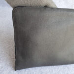 Salvatore Ferragamo Clutch Black/Dark Grey Leather with Silver Hardware #TOSU-4 - Image 5