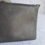 Salvatore Ferragamo Clutch Black/Dark Grey Leather with Silver Hardware #TOSU-4 - Image 6